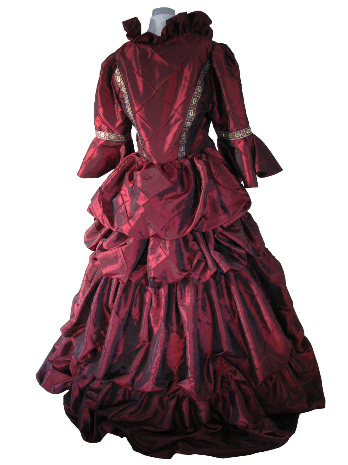 Ladies Deluxe Victorian Evening Ball Gown Size 16 - 18 Image